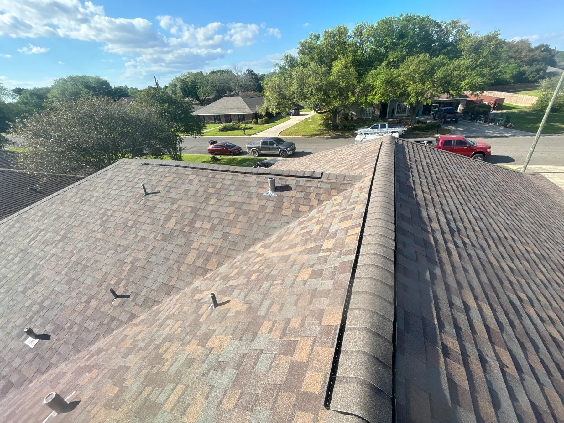 Finished shingle roof replacement on a South Louisiana home